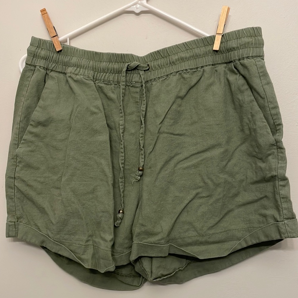 Green shorts